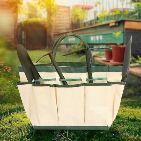 sac De Jardin Avec 8 Compartiments - Environ 25 X 15 Cm - Sac Outils De Jardin Pour Sac De Jardinage Jardinier Jardin (1/5)
