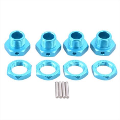 blue 4 Pices Infinity 1:8 Alliage D'aluminium Bond 94762 94081 17mm Adaptateur De Moyeu De Roue De Voiture Rc (1/5)