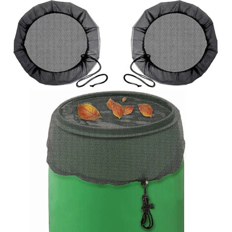lot De 2 Filets Pour Tonneaux De Pluie - 60 Cm - Protection Premium Pour Tonneaux De Pluie Avec Cordon De Serrage - Pour Les Feuilles Et Les Petit (1/5)