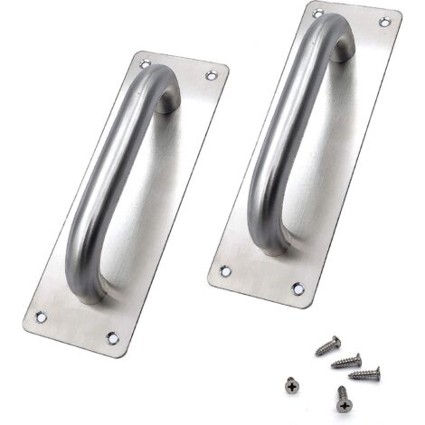 (200 X 65 Mm)poignes De Porte Coulissante, Poignes De Porte En Acier Inoxydable, Portes Coulissantes, Placard, Toilettes, Garage, Abri De Jardin, (1/5)