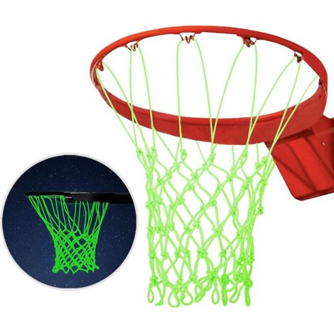 filet De Basket Extrieur, Filet De Basket Lumineux Brillent Dans Le Noir Pour Sports De Plein Air Filet Panier Basket,composants De Panier De Bask (1/5)
