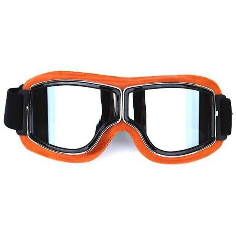 lunettes De Moto Biker Cyclisme Ski Cruisern Aviator Cruiser Jet Lunettes De Protection Masques De Moto Vintage Biker Oldtimer Scooter Harley Chop (1/5)
