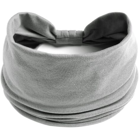 gris-cheveux Femme Idal Pour Yoga, Style, Sport, Voyages Accessoire Cheveux Multi-styles Bandeau Large Cheveux Fille Pour Une Vie Active (1/5)