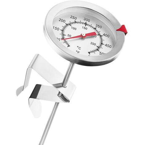 thermomtre Friteuse, Acier Inoxydable, Argent, Sonde 19.5cm (1/5)