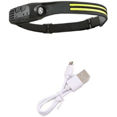 lampe Frontale Led Rechargeable, Lampe Frontale Usb, Lampe Frontale Pour La Pche Et La Course En Plein Air. (1/3)