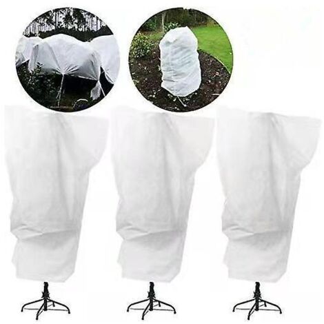 (3pcs) Sac Darbre Froid De Plante Dhiver 60 X 80cm, Blanc (1/5)