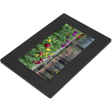 Cadre photo numérique IPS haute définition de 7 pouces avec interface USB, emplacement pour carte mémoire, fonction de lecture audio/vidéo, album photo numérique et prise standard européenne 100-240 V (1/5)
