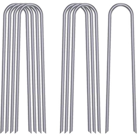 Piquets de trampoline robustes en acier galvanisé - Lot de 8 (1/5)