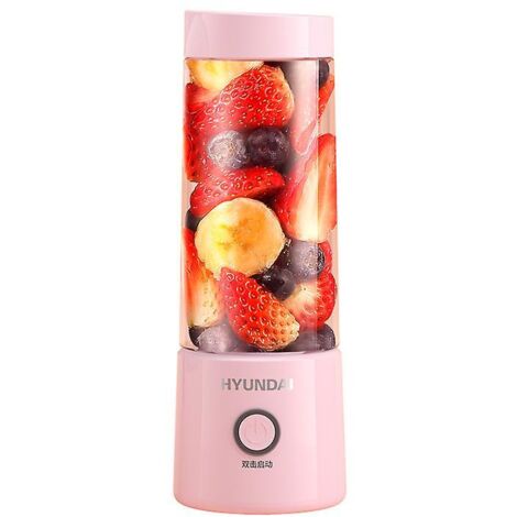 Mini blender portable rechargeable par USB avec 4 lames pour smoothies, milkshakes, jus de fruits et de légumes (1/5)