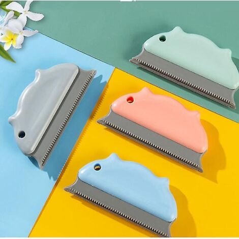 Brosse anti-peluches portable 4 pièces pour vêtements et tapis, idéale pour enlever les poils d'animaux et les peluches. (1/5)