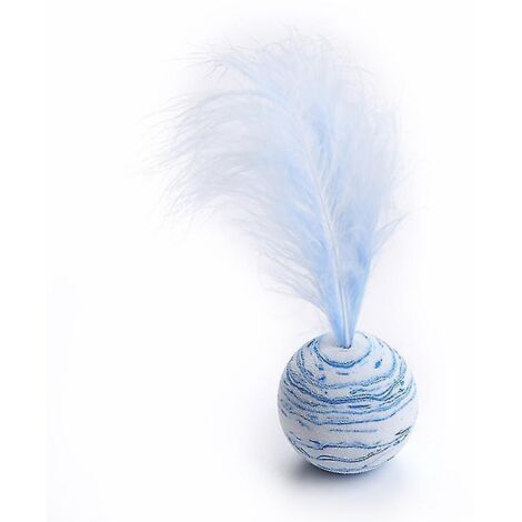 Jouet pour chat Blue Star Texture avec plumes et mousse légère pour un divertissement interactif et amusant (1/3)