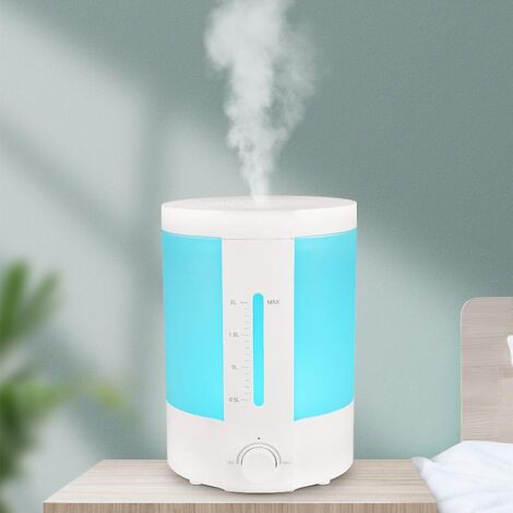 Humidificateur d'air sans fil pour bébé de 2 litres avec compartiment à huiles essentielles, LED 7 couleurs, arrêt automatique (1/5)