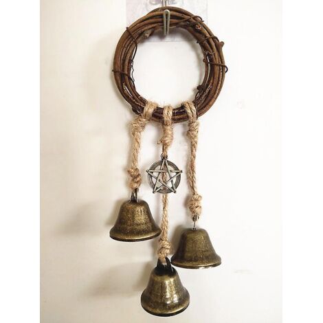 Clochettes de sorcière pour poignée de porte : Décorations et accessoires d’autel wiccans artisanaux pour la protection de la maison et l’autel (1/5)