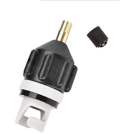 Adaptateur de valve d'air pour bateau à rames, noir, étanche à la poussière et résistant à l'usure (1/4)