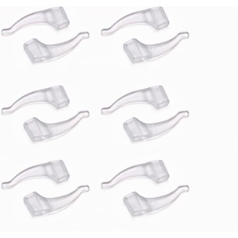 Crochets d'oreilles en silicone antidérapants et confortables pour lunettes - 6 paires (1/5)