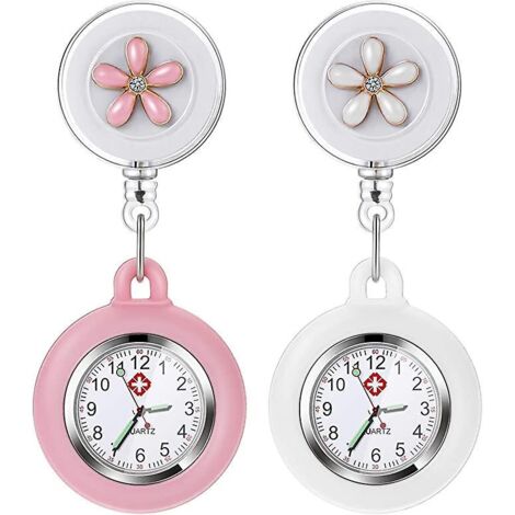 Montre-broche infirmière, montres de poche à quartz pendantes pour femmes, cadeau idéal pour les médecins et les infirmières (1/5)