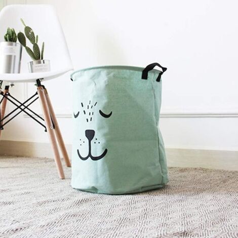 Panier à linge pliable et imperméable pour ranger le linge et les jouets des enfants (1/5)