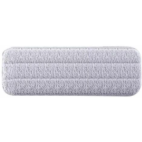 Lot de 6 lingettes de rechange en microfibre pour balai à franges, pour le nettoyage des sols humides et secs. (1/4)