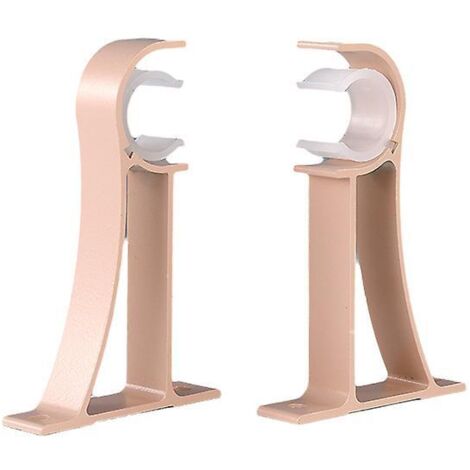 Supports de tringle à rideaux à un trou en alliage d'aluminium - Lot de 4 (1/4)