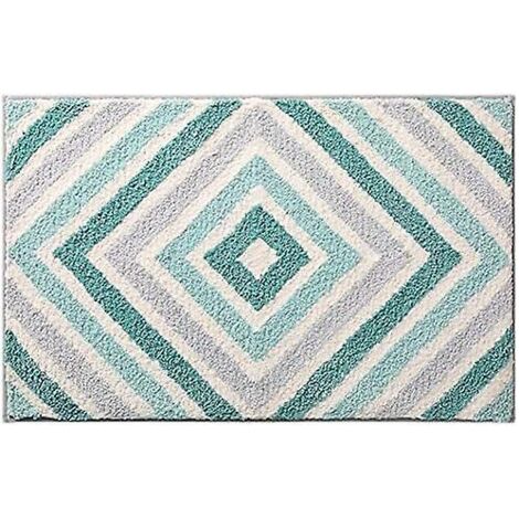 Tapis de bain antidérapant et ultra-absorbant pour salle de bain, toilettes et cuisine - Menthe, 40 x 60 cm (1/5)