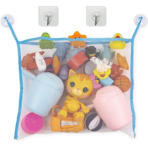 Sac de rangement pour jouets de bain - Filet de rangement en maille pour jouets de douche et de bain (45 cm x 35 cm) (1/5)