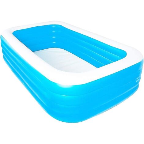 Piscine gonflable rectangulaire résistante de 1,8 m à quatre couches pour jardin d'été en famille