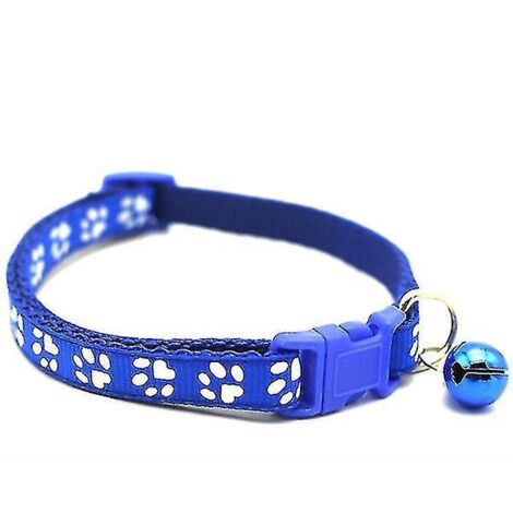 Collier anti-puces ajustable pour chiens, chats et lapins - Protection et sécurité optimales - Bleu (1/5)