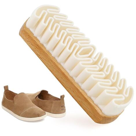 Brosse douce pour daim, idéale pour le nettoyage efficace du nubuck, du velours et du cuir pleine fleur. Son poil crêpe résistant offre une excellente prise en main.