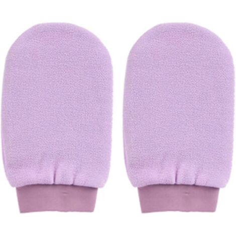 Ensemble de gants exfoliants double face pour spa, pour un nettoyage en profondeur de la peau (1/4)