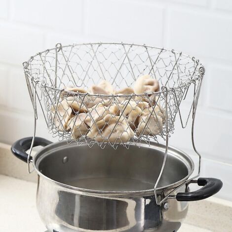 Panier à frites en acier inoxydable (1/4)
