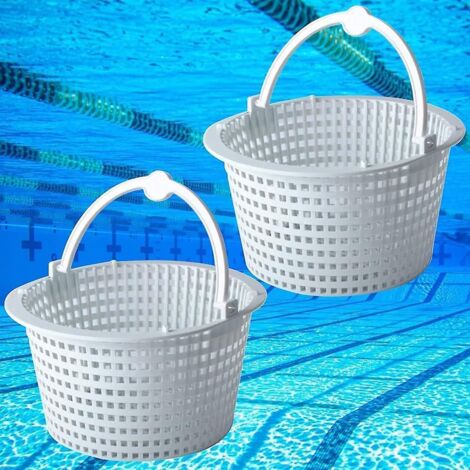 Lot de 2 paniers d'écumeur SPX1091C compatibles avec les écumeurs automatiques Hayward SP1091LX (pièce de rechange)