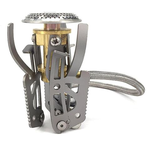 Réchaud à gaz portable et réglable pour le camping et la randonnée (1/3)