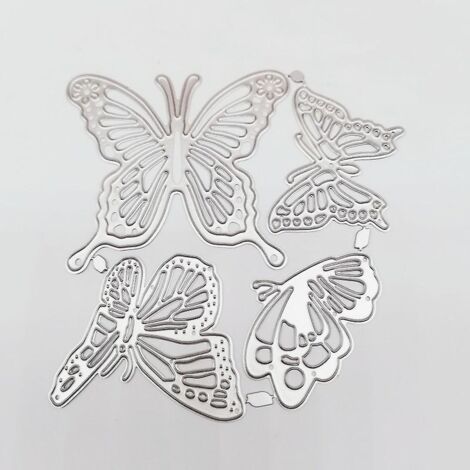 Matrices de découpe papillon en métal pour scrapbooking, cartes et loisirs créatifs en papier (1/4)
