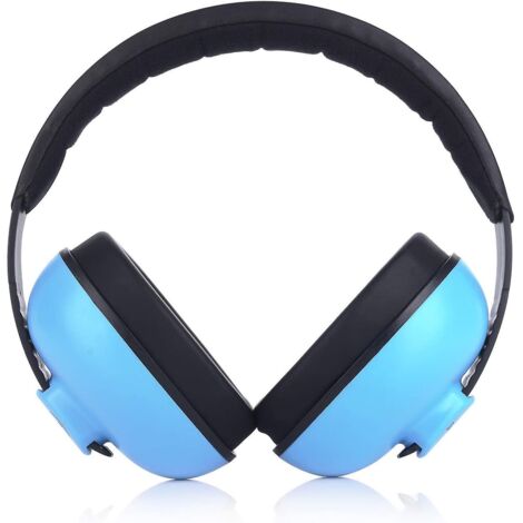 Casque antibruit Blue Baby pour enfants de 1 mois à 2 ans - Protection auditive pour dormir, en avion, lors de feux d'artifice et plus encore (1/5)
