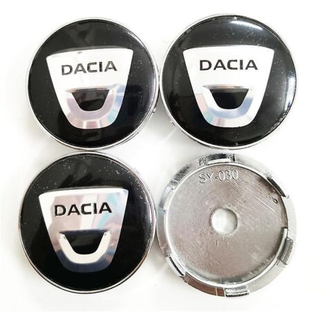 Enjoliveurs centraux de roue pour Dacia Duster, Logan, Sandero, Stepway, Lodgy, McV 2, Dokker, 60 mm, lot de 4