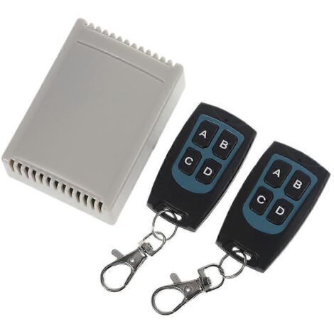 Télécommande Universelle Porte de Garage 433MHz avec Récepteur Relais DC 12V (1/4)