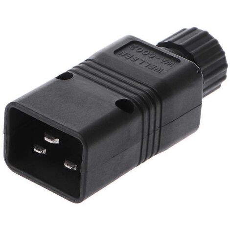 Connecteur mâle IEC 320 C20 pour ordinateur, prise secteur AC 16A 250V (1/5)