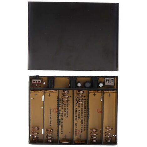 Boîtier de rangement pour 6 piles 18650 - Support pour power bank DIY, étui pour routeur WiFi (1/5)