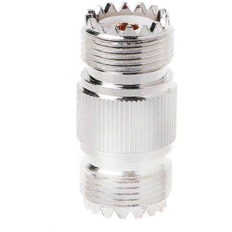 Connecteur RF Droit Femelle UHF vers Femelle PL-259 SO-239 Adaptateur Nickel