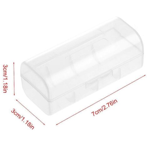 Boîtier de Rangement pour Batterie 26650 - Coffret de Protection Transparent (1/5)