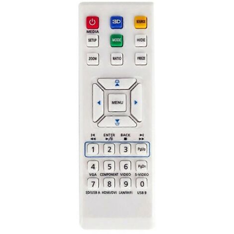Télécommande de remplacement pour projecteurs E-26091, E-26171, E152D, EV-S60H (1/5)