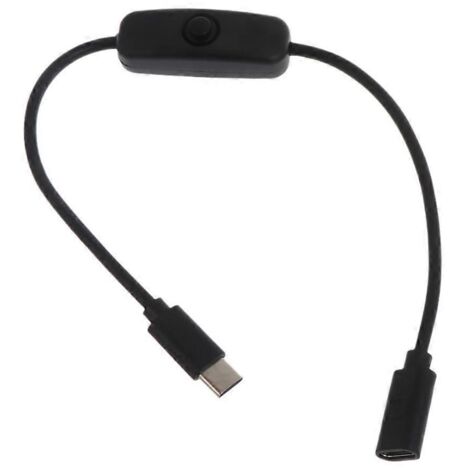 Câble d'alimentation USB Type C pour Raspberry Pi 4B, connecteur mâle vers femelle (1/5)