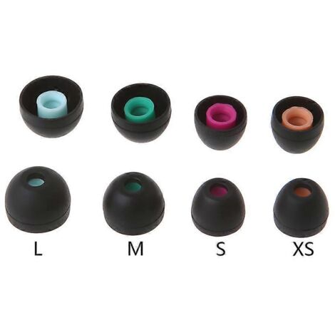 Embouts d'oreille en silicone pour casque audio, coussinets de rechange L+R, écouteurs à son surround virtuel (1/4)