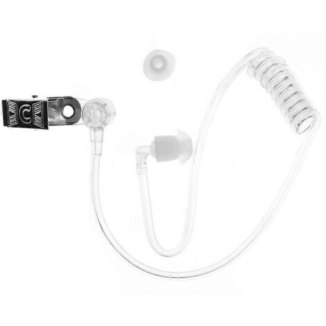 Tube Acoustique à Bobine avec Clip Métallique pour Casque Radio Écouteur (1/5)