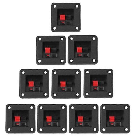 10 pièces borniers haut-parleur 2 positions, connecteurs à plots enfichables (1/5)