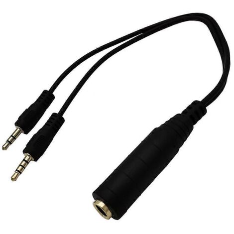 Adaptateur Jack 6.35mm vers 3.5mm, Câble de Conversion Stéréo 1/4 pouce pour Casque Audio (1/5)
