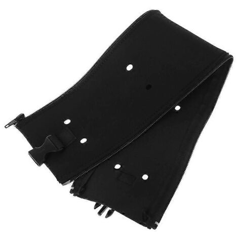 Gaine de câbles avec fermeture éclair et boucle pour organisation flexible des fils (1/5)