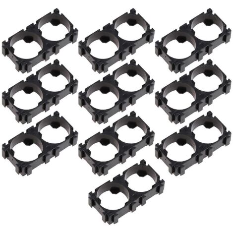 10 Supports anti-vibration pour piles 18650 - Coffret de sécurité et support de fixation pour batteries