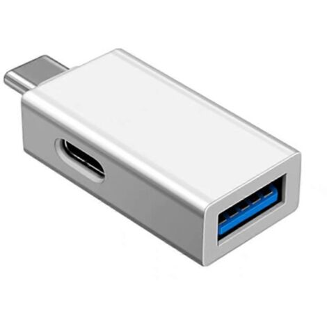 Adaptateur USB Type C Mâle vers USB 3.0 Femelle avec Port de Charge Rapide