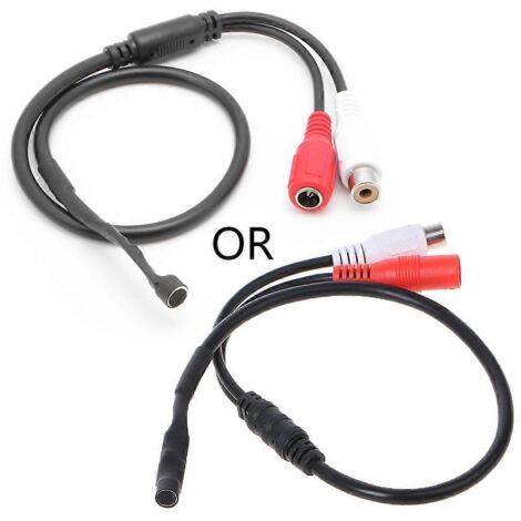 Microphone de surveillance RCA pour caméra CCTV, DVR et système de sécurité (1/5)